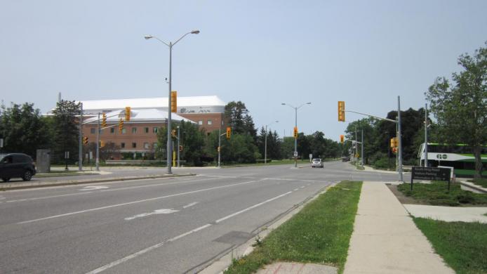 Intersection of South Ring Road and Gordon Street, facing north.