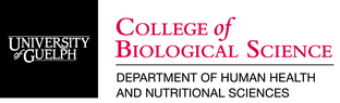 University of Guelph logo for College of Biological Science and Department of Human Health and Nutritional Sciences