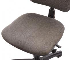 Focus on the seat of an office chair