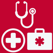 Cross, first aid kit and stethoscope clipart for Incident Reporting