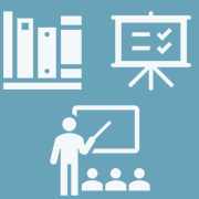 Books, presenting and teacher clipart for EHS Training