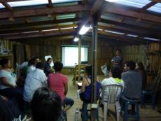 Workshop with TECHO volunteers - in a shed!