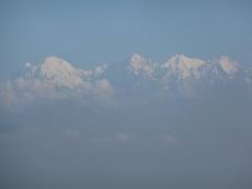 view of mountains from Chapagaun