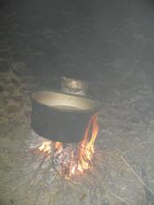  This practice of boiling up ground corn, rice hulls and mustard oil cakes is, as far as I can tell, novel to Nepal. This khole was being boiled over a fire right in the barn adding to the very poor air quality and using valuable firewood