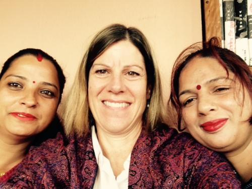 Three women posing for photo