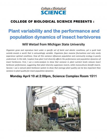 Poster for CBS seminar with Will Wetzel