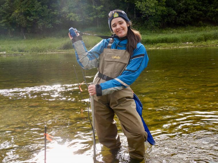 Photo of Maria Dolan in the Field