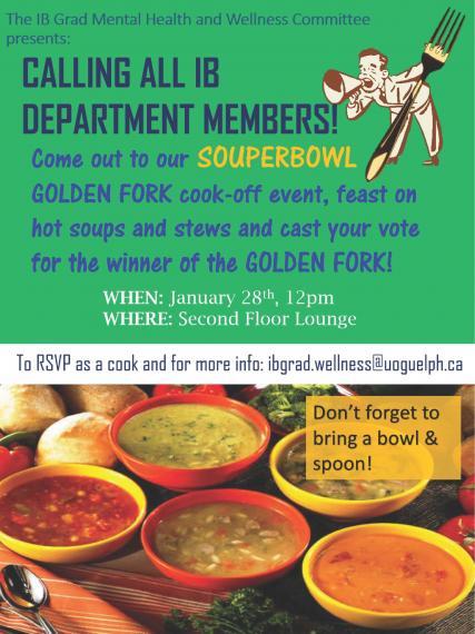 Poster for Souperbowl Golden fork event
