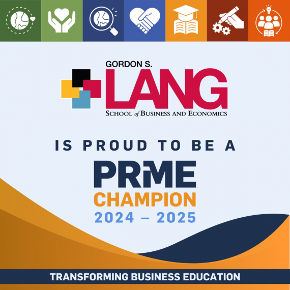 PRME Champion 2024-2025 with the Lang logo.