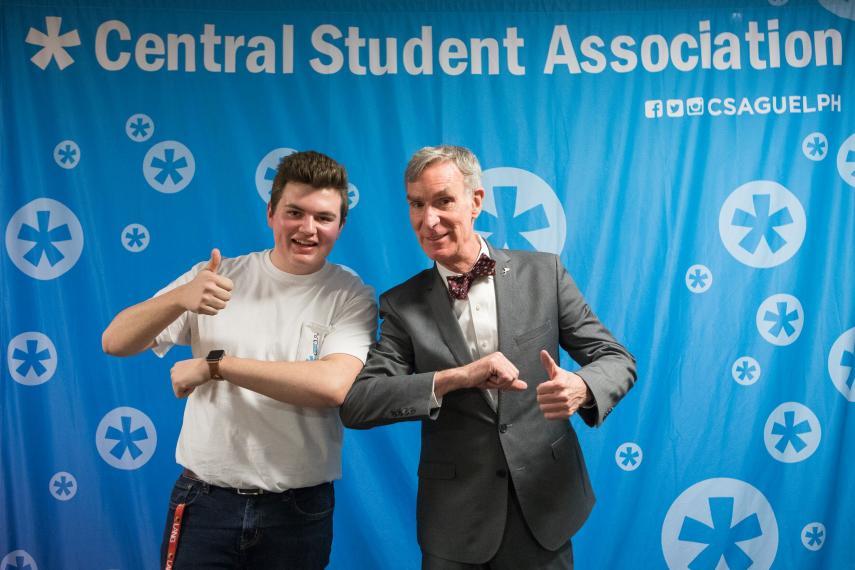 Alex Charette and Bill Nye