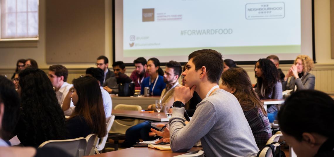 Students at the Forward Food conference