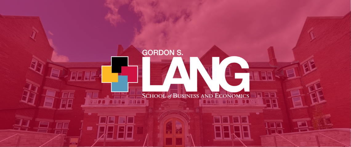 Macdonald Hall with the Lang logo.