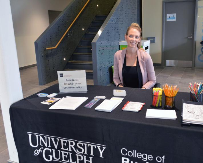 Stress buster station in Macdonald Hall foyer