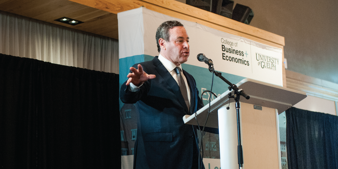 David Frum at the University of Guelph