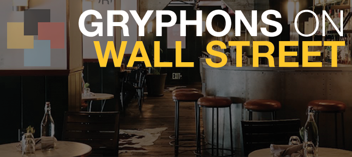 Text reads Gryphons on Wall Street