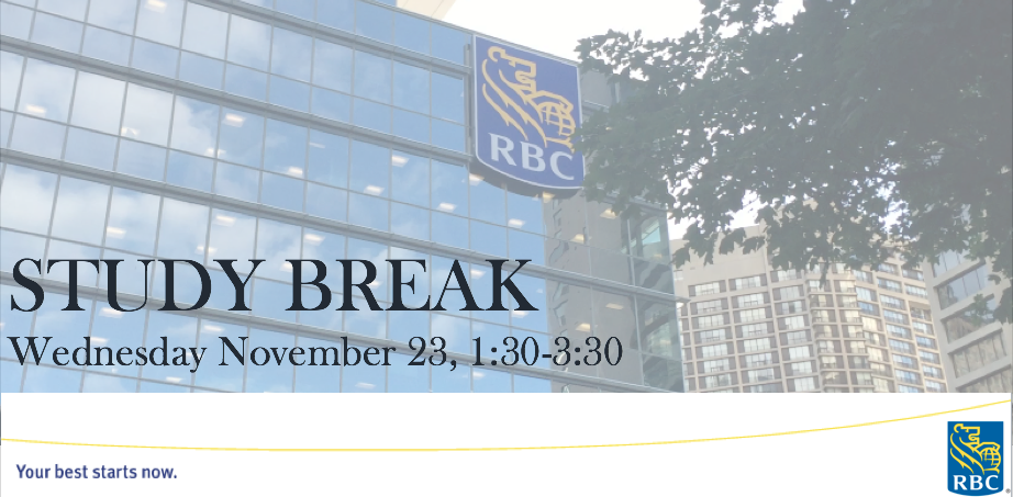 RBC study break logo. Your best starts now.