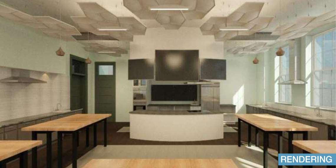 Rendering of the new food lab
