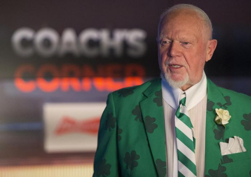 Photo of Don Cherry, photo from Toronto Star Rick Madonik