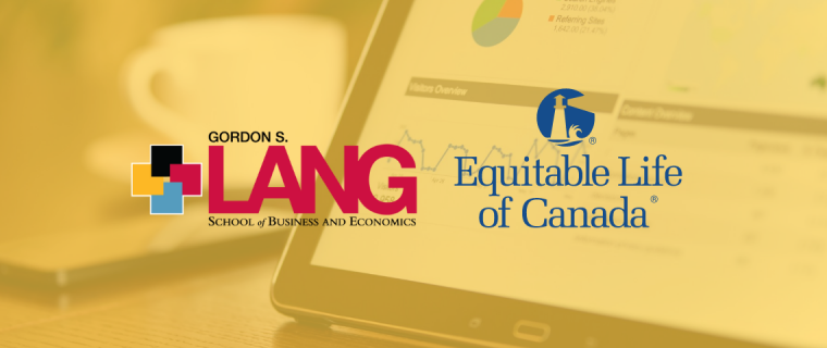 Lang and Equitable Life logo with computer in background