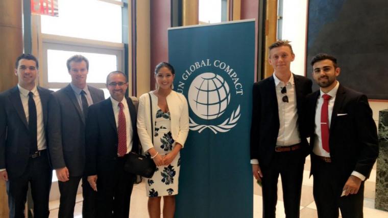 University of Guelph students attend the UN Global Compact Leaders Summit in NYC