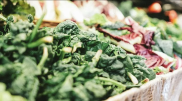 Vegetables in a grocery store