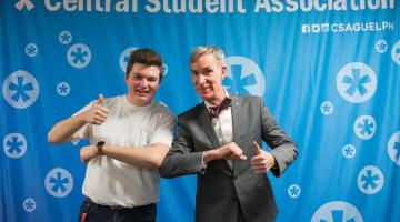 Alex Charette and Bill Nye