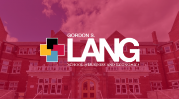 Macdonald Hall with the Lang logo.