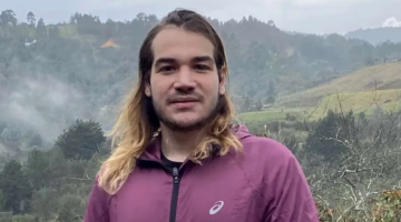 Business administration student Sebastian Hamid in Colombia