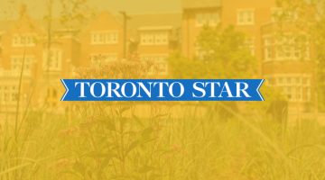 Toronto Star logo with Macdonald Hall in the background