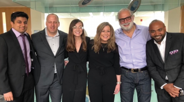 lang mba students celebrate their competition win