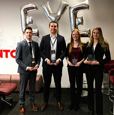 photo of students with awards