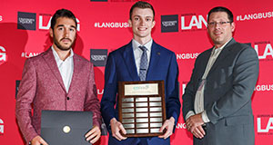 Michael McAtamney receiving award