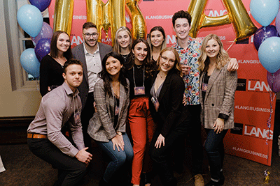 Students at the event