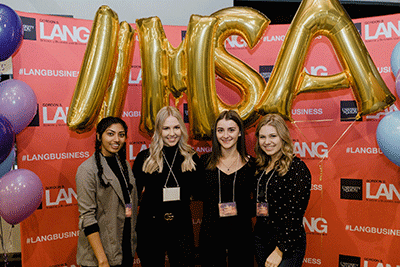 Students at the event