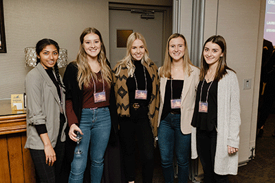 Students at the event