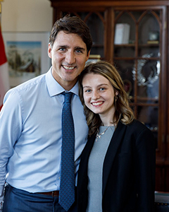 Hannah and Prime Minister Justin Trudeau