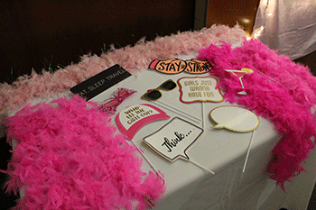 Think Pink fundraiser photobooth