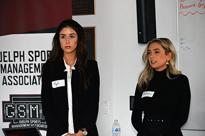 students at case competition