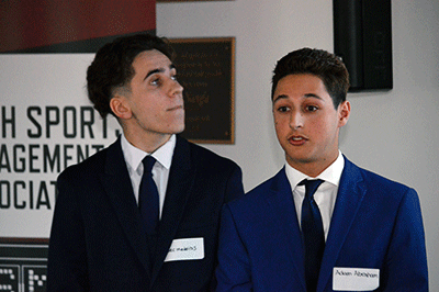 students at case competition