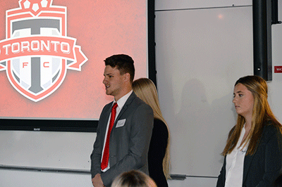 students at case competition