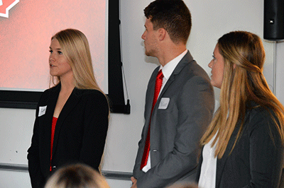 students at case competition