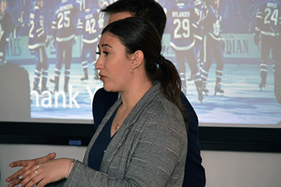students at case competition