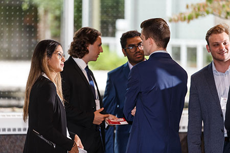 Students networking