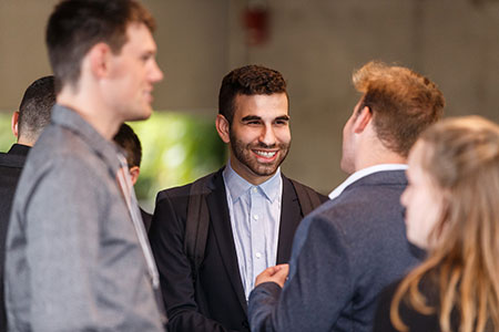 Students networking