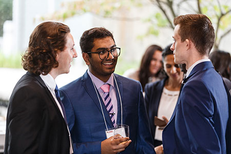 Students networking