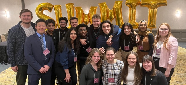 Students at the DeGroote Summit