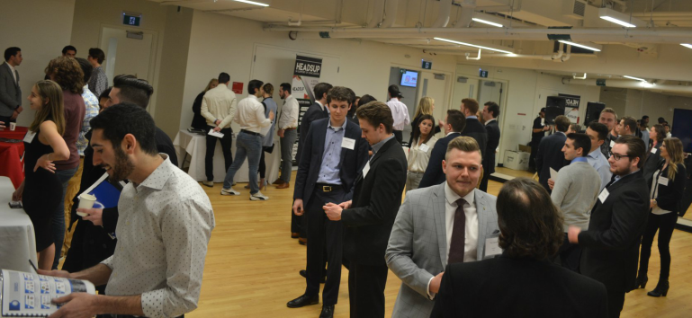 Students networking