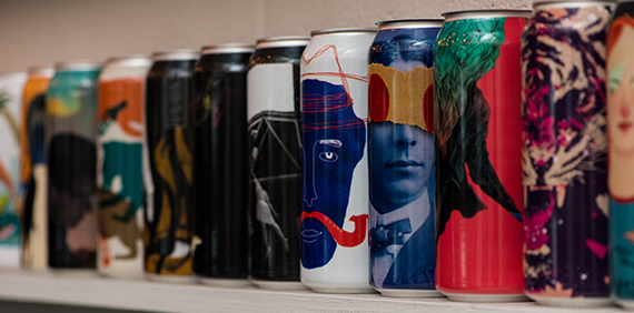 Creative Arts beer cans
