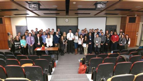 Group shot of ASG case competition participants