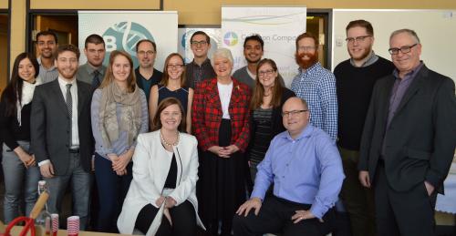 Photo of group at grant announcement